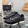 sy_no_358A5A8B1A5C06034CA76AA0DA23BF75_0 Chanel Black Tweed & Leather Chunky Sneaker with Interlocking CC Logo
