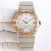 sy_no_358B0793C81E1DF6688720C117C63E37_0 Omega Constellation Series Constellation Watch Automatic Mechanical Movement Daily Display Diamond Set 100m Waterproof Swiss Observatory Men's Watch Swiss Watch 35mm Silver Dial Stainless Steel Strap