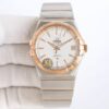 sy_no_358B0793C81E1DF6688720C117C63E37_4 Omega Constellation Series Constellation Watch Automatic Mechanical Movement Daily Display Diamond Set 100m Waterproof Swiss Observatory Men's Watch Swiss Watch 35mm Silver Dial Stainless Steel Strap