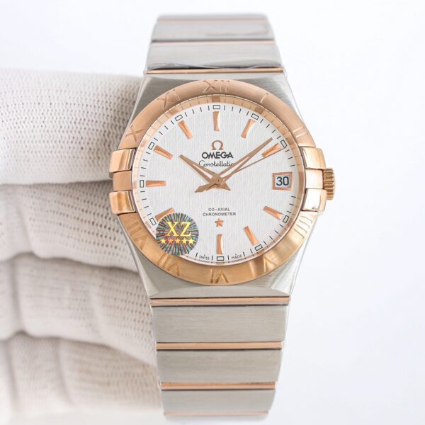 sy_no_358B0793C81E1DF6688720C117C63E37_6 Omega Constellation Series Constellation Watch Automatic Mechanical Movement Daily Display Diamond Set 100m Waterproof Swiss Observatory Men's Watch Swiss Watch 35mm Silver Dial Stainless Steel Strap