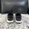 sy_no_360991EA1B5941907D6D726F29671CD6_7 Prada Black Suede Mesh-Spliced Triangle Logo Low-Top Sneaker
