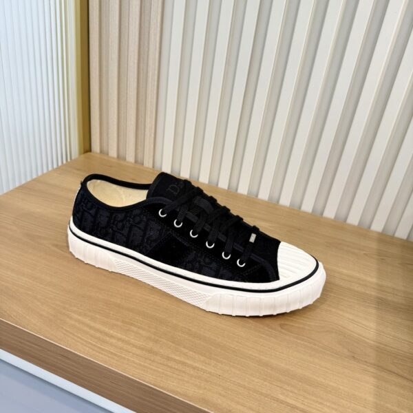 sy_no_361DD2D86033A8A76134F191D523587F_7 Dior All Black Oblique Canvas Low Sneaker