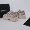 Chanel Snakeskin & Suede Platform Sneaker White-Snakeskin-Suede