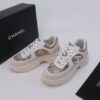 Chanel Snakeskin & Suede Platform Sneaker White-Snakeskin-Suede