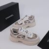 Chanel Snakeskin & Suede Platform Sneaker White-Snakeskin-Suede