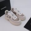Chanel Snakeskin & Suede Platform Sneaker White-Snakeskin-Suede