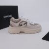 Chanel Snakeskin & Suede Platform Sneaker White-Snakeskin-Suede