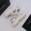 Chanel Snakeskin & Suede Platform Sneaker White-Snakeskin-Suede