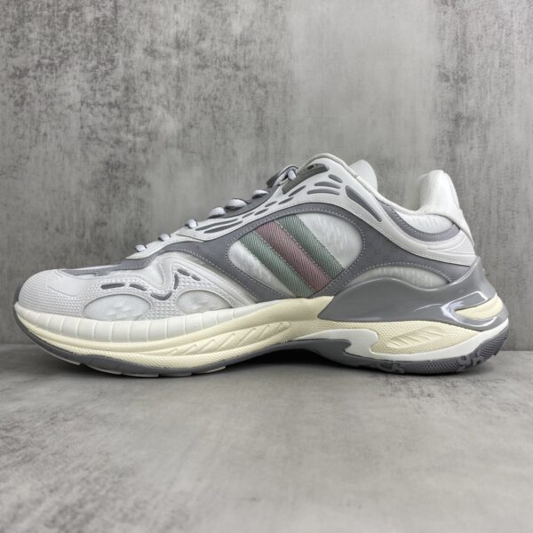 sy_no_377AF704219C2CE77393E6467A36C7CB_6 Gucci Re-Web / Chunky Technical Sneaker in White & Grey with Web Stripe