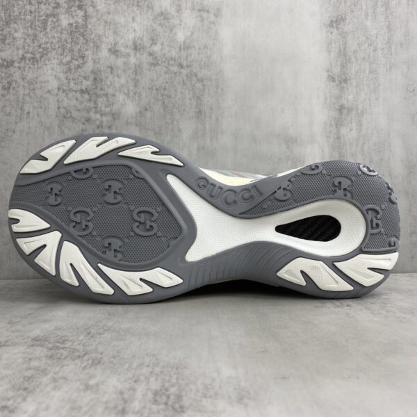sy_no_377AF704219C2CE77393E6467A36C7CB_7 Gucci Re-Web / Chunky Technical Sneaker in White & Grey with Web Stripe