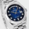 sy_no_37EA2CED6F9894C8AAAC148C98223E63_1 ROLEX Rolex Dog Tooth Ring Weekly Calendar Automatic Mechanical Movement 100m Waterproof Men's Watch Swiss Watch 36mm Blue Dial
