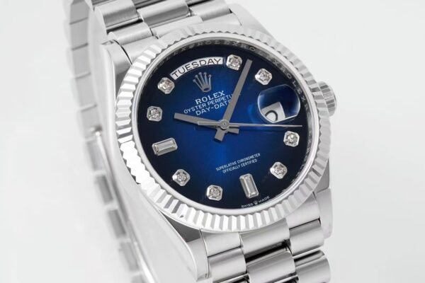 sy_no_37EA2CED6F9894C8AAAC148C98223E63_1 ROLEX Rolex Dog Tooth Ring Weekly Calendar Automatic Mechanical Movement 100m Waterproof Men's Watch Swiss Watch 36mm Blue Dial