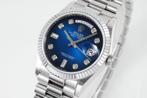 sy_no_37EA2CED6F9894C8AAAC148C98223E63_2 ROLEX Rolex Dog Tooth Ring Weekly Calendar Automatic Mechanical Movement 100m Waterproof Men's Watch Swiss Watch 36mm Blue Dial