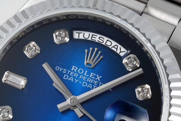 sy_no_37EA2CED6F9894C8AAAC148C98223E63_3 ROLEX Rolex Dog Tooth Ring Weekly Calendar Automatic Mechanical Movement 100m Waterproof Men's Watch Swiss Watch 36mm Blue Dial