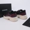 Chanel Mesh Trainer Black-Burgundy
