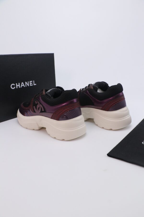 Chanel Mesh Trainer Black-Burgundy