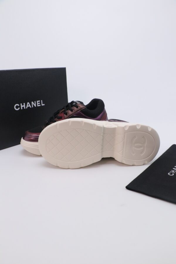 Chanel Mesh Trainer Black-Burgundy