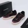 Chanel Mesh Trainer Black-Burgundy