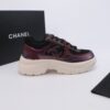 Chanel Mesh Trainer Black-Burgundy