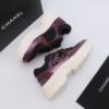 Chanel Mesh Trainer Black-Burgundy