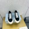sy_no_3904696329EAD97E26B49D667404B746_4 Prada Black Canvas Triangle Tread Platform Sneaker