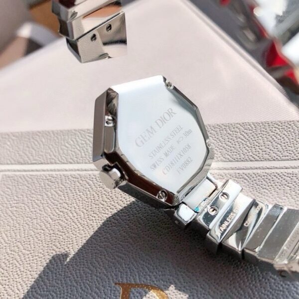sy_no_39109A43A4FC35883FE22495DD63B090_5 DIOR watch quartz movement stainless steel strap black dial women's watch 30 meter waterproof
