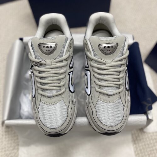 Dior Grey Mesh CD Logo Running Sneaker
