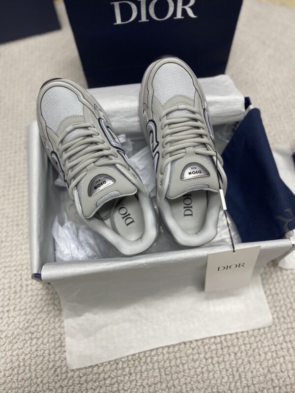 Dior Grey Mesh CD Logo Running Sneaker