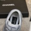 Chanel Silver Metallic Mesh Low-Top Chunky Sneaker with CC Logo