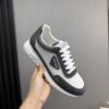 Prada White-Grey Mesh Suede-Spliced Triangle Tag Low-Top Sneaker