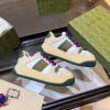sy_no_3BCDCA8E5045DD05A9D6A80494DE61DD_2 Gucci MAC8 Leather Sneaker with Colorful Laces & Web Stripe