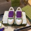 sy_no_3BCDCA8E5045DD05A9D6A80494DE61DD_4 Gucci MAC8 Leather Sneaker with Colorful Laces & Web Stripe