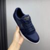 sy_no_3C5D9B0F6916A0FE0EB25475ADF45197_0 Prada Navy Suede Nylon Low-Top Casual Sneaker
