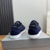 sy_no_3C5D9B0F6916A0FE0EB25475ADF45197_6 Prada Navy Suede Nylon Low-Top Casual Sneaker