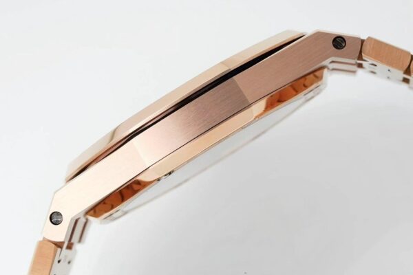 Audemars Piguet Royal Oak series with quartz movement, 50-meter water resistance, and onyx