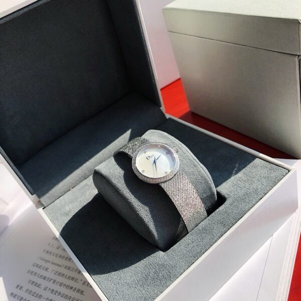 DIOR watch quartz movement stainless steel strap 25mm women's watch 50m waterproof