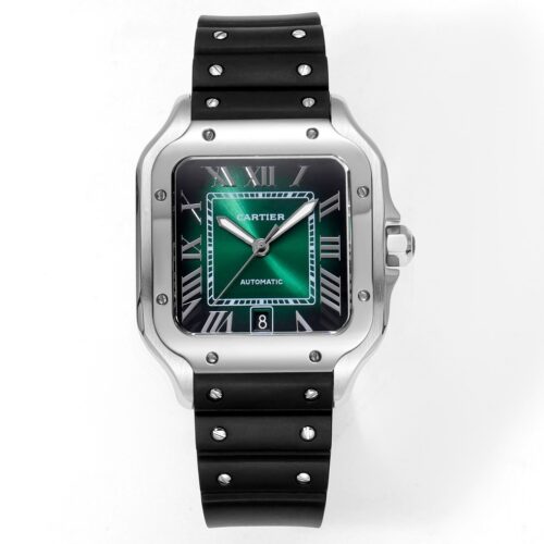 Cartier Shandushi series automatic mechanical movement men's watch Swiss watch green dial stainless steel strap