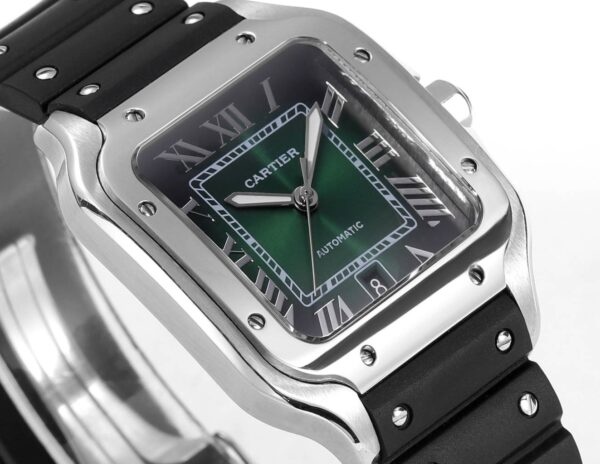 Cartier Shandushi series automatic mechanical movement men's watch Swiss watch green dial stainless steel strap