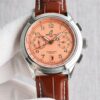 BREITLING Centennial Lingpuya Series Manual Mechanical Movement Green Dial Stainless Steel Case Crocodile Leather Strap