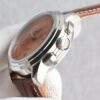 BREITLING Centennial Lingpuya Series Manual Mechanical Movement Green Dial Stainless Steel Case Crocodile Leather Strap