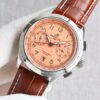 BREITLING Centennial Lingpuya Series Manual Mechanical Movement Green Dial Stainless Steel Case Crocodile Leather Strap