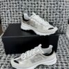 Chanel Silver Multi-Material Platform Trainer Silver-Multi-Sneaker