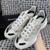 Chanel Silver Multi-Material Platform Trainer Silver-Multi-Sneaker