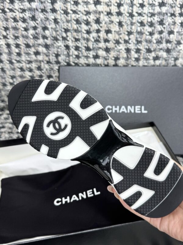 Chanel Silver Multi-Material Platform Trainer Silver-Multi-Sneaker