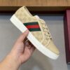 Gucci Light Khaki GG Monogram Beige-Toe Web Low-Top Sneaker