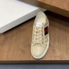 Gucci Light Khaki GG Monogram Beige-Toe Web Low-Top Sneaker