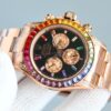 sy_no_3F7D6F93CC8360B23B72EDFEF6FE9F54_3 ROLEX Rolex diamond studded ring universe calculator Daytona series automatic mechanical movement black dial