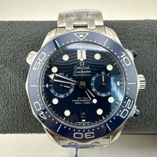 sy_no_3FA6AF6B9CA5A34D25C07F730BFD60BB_0 OMEGA Seamaster 300M Diver's Watch Automatic Mechanical Movement Date Display 300M Waterproof Men's Watch Swiss Made 44mm Blue Dial Stainless Steel Case