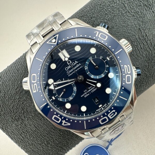 sy_no_3FA6AF6B9CA5A34D25C07F730BFD60BB_1 OMEGA Seamaster 300M Diver's Watch Automatic Mechanical Movement Date Display 300M Waterproof Men's Watch Swiss Made 44mm Blue Dial Stainless Steel Case