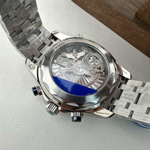 sy_no_3FA6AF6B9CA5A34D25C07F730BFD60BB_8 OMEGA Seamaster 300M Diver's Watch Automatic Mechanical Movement Date Display 300M Waterproof Men's Watch Swiss Made 44mm Blue Dial Stainless Steel Case